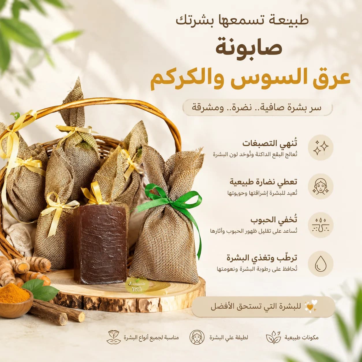 صابونة عرق السوس والكركم